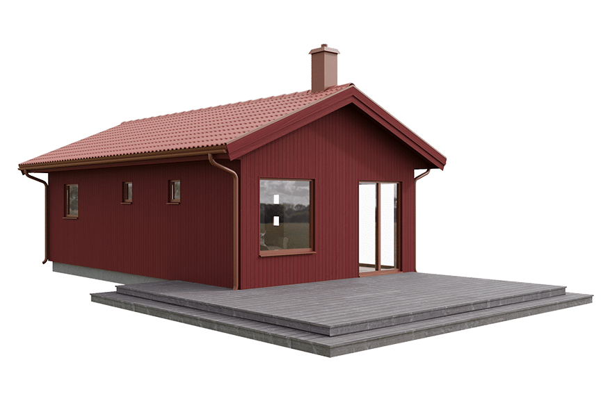 Alster 23-46, enplans ladhus 39 kvm