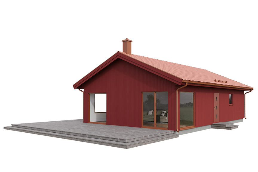 Alster 23-90, enplans ladhus 80 kvm