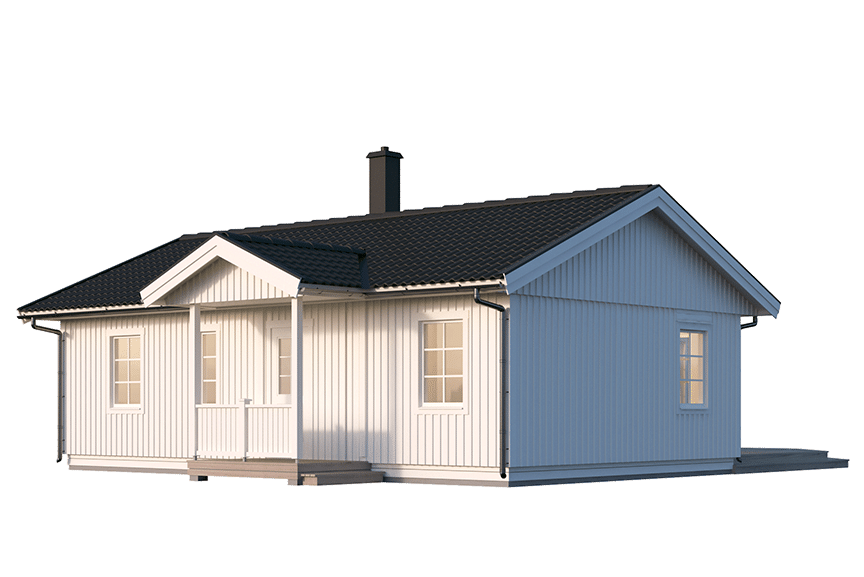 Fritidshus enplanshus vinkelhus Ängnö 23-81 71 kvm