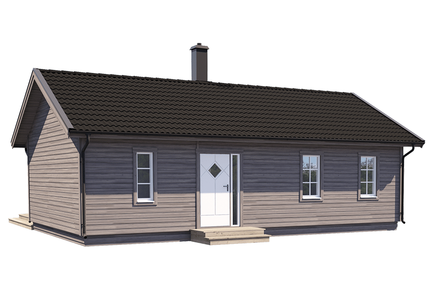 Fritidshus enplanshus vinkelhus Ängnö 27-81 71 kvm