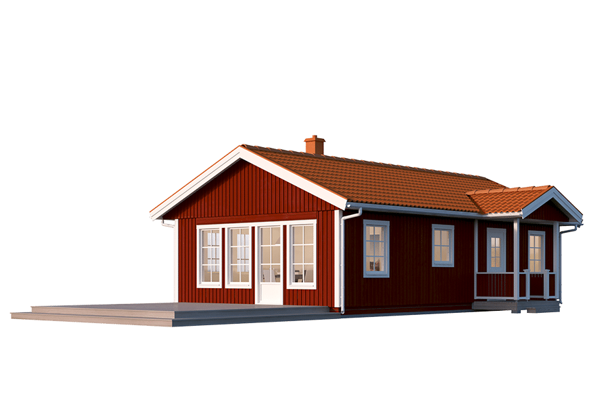 Fritidshus enplanshus Dalarö 23-72 63 kvm