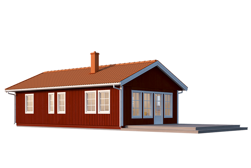 Fritidshus enplanshus Dalarö 23-72 63 kvm