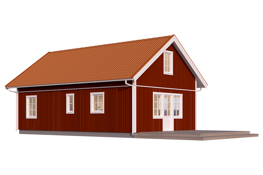 Fritidshus med loft Dalarö 35-64 FHV 79 kvm