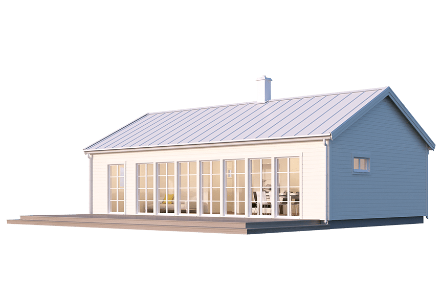 Gotland 27-87, enplans fritidshus 77 kvm