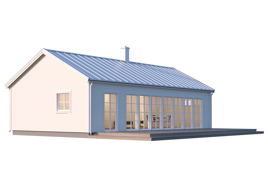 Gotland 27-87, enplans fritidshus 77 kvm