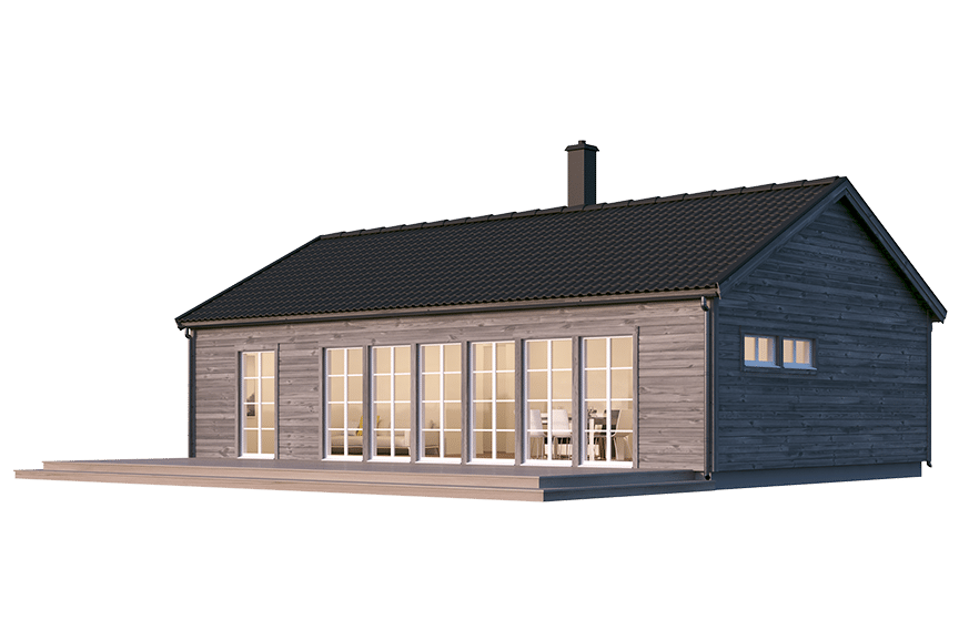 Gotland 27-95, enplans fritidshus 84 kvm