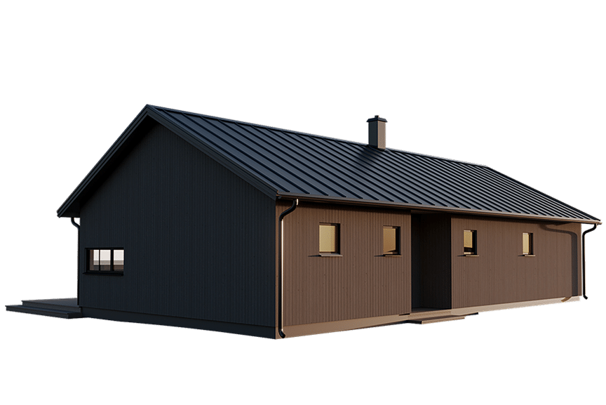 Järvsö 121A, modernt fritidshus 105 kvm
