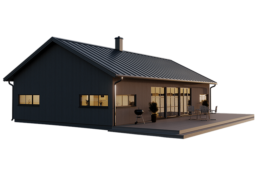 Järvsö 121B, modern fjällstuga 105 kvm