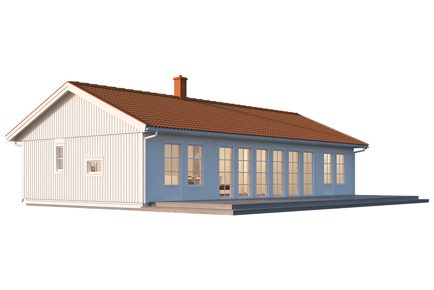 Sandhamn 23-113, enplans fritidshus 101 kvm