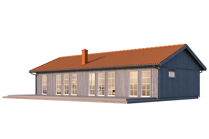 Sandhamn 23-122, enplans fritidshus 109 kvm