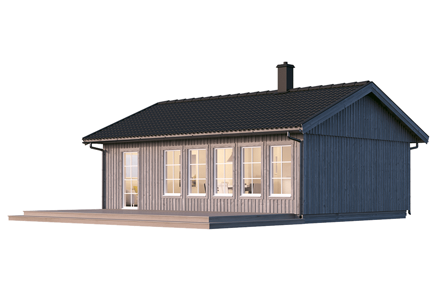 Sandhamn 23-60, enplans fritidshus 52 kvm