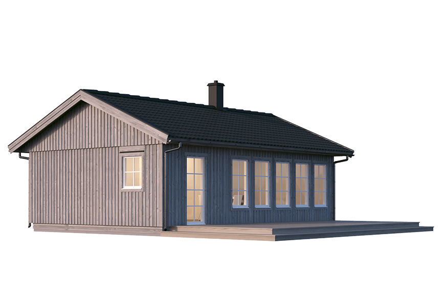 Sandhamn 23-60, enplans fritidshus 52 kvm