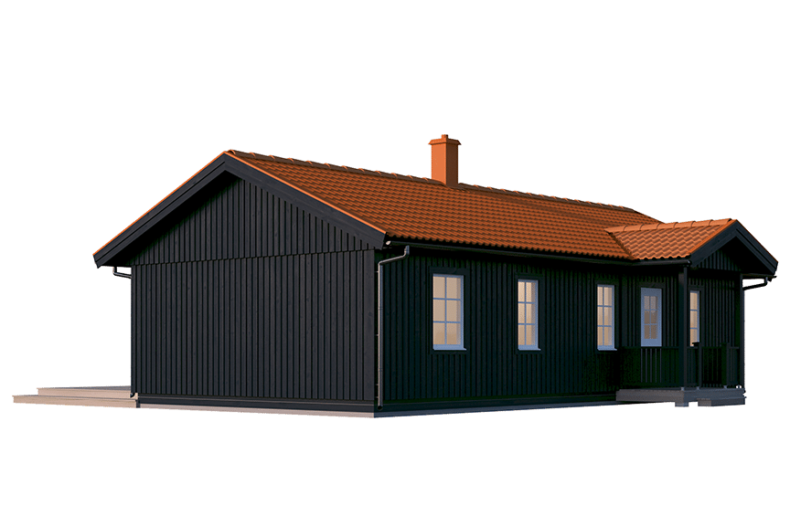 Sandhamn 23-80, enplans fritidshus 70 kvm