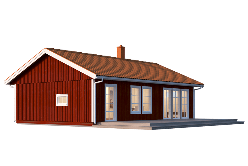 Sandhamn 23-85, enplans fritidshus 75 kvm