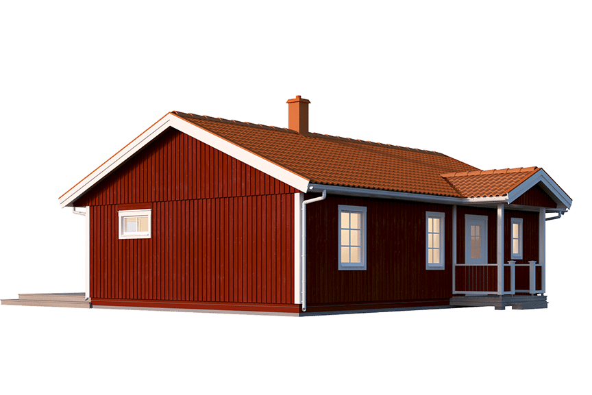 Sandhamn 23-85, enplans fritidshus 75 kvm