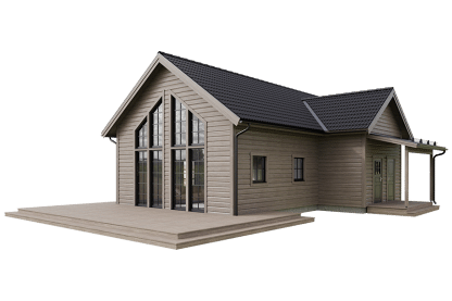 Sonfjället 35-101, fjällstuga med loft timmerhus 111 kvm