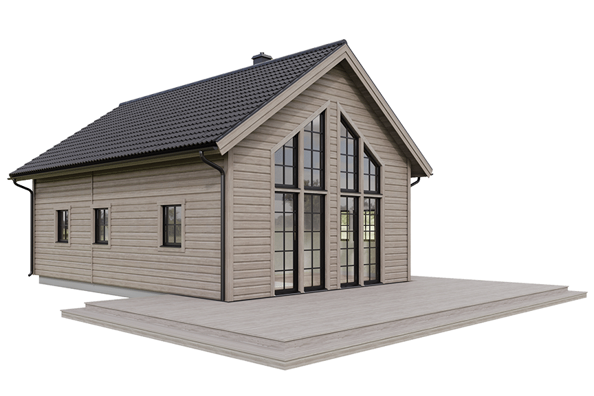 Sonfjället 35-77, fjällstuga med loft timmerhus 80 kvm