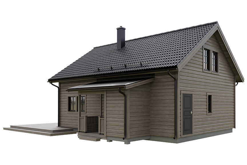 Sonfjället 35-77, fjällstuga med loft timmerhus 80 kvm