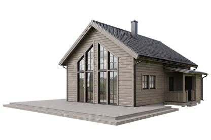 Sonfjället 35-85, fjällstuga med loft timmerhus 91 kvm