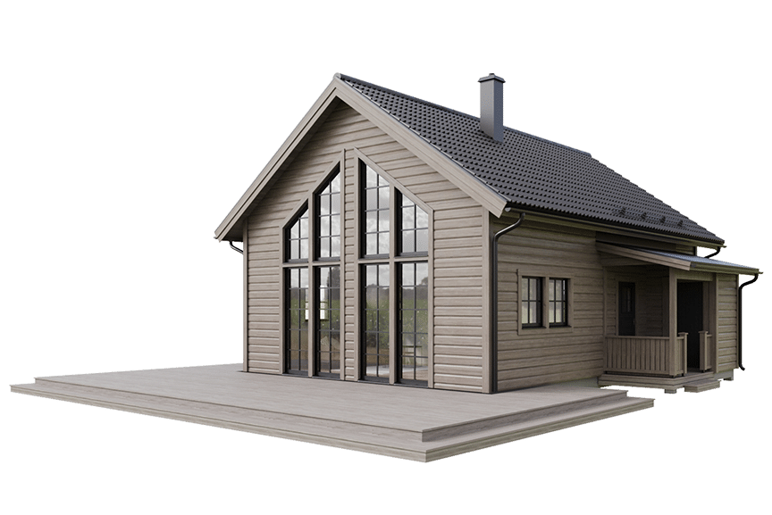 Sonfjället 35-85, fjällstuga med loft timmerhus 91 kvm