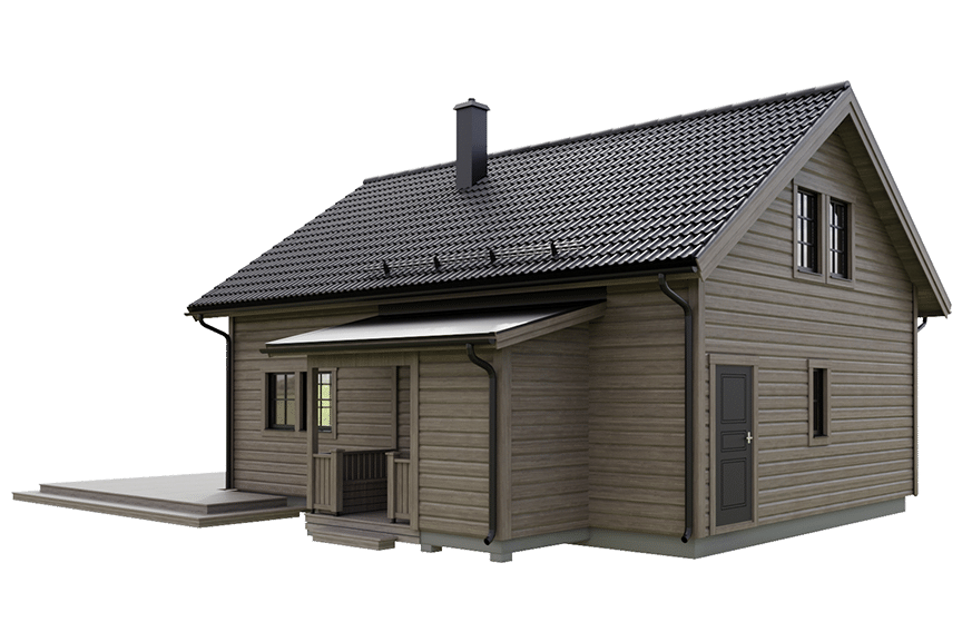 Sonfjället 35-85, fjällstuga med loft timmerhus 91 kvm