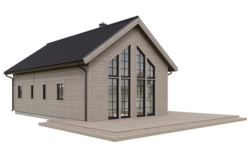 Sonfjället 35-89, fjällstuga med loft timmerhus 98 kvm