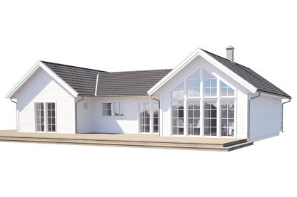 Torekov 139, h-format fritidshus 123 kvm