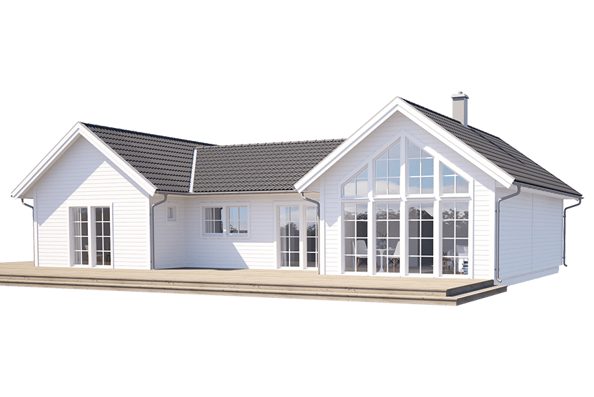 Torekov 139, h-format fritidshus 123 kvm