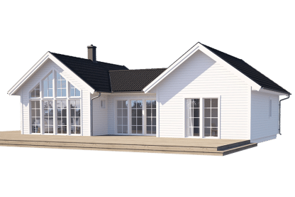 Torekov 95, h-format fritidshus 79 kvm