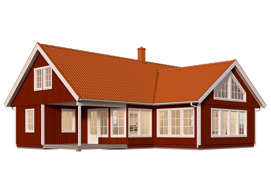 Fritidshus med loft 130 kvm Blidö 40-115