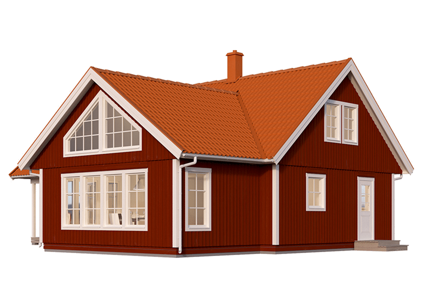 Fritidshus med loft 130 kvm Blidö 40-115