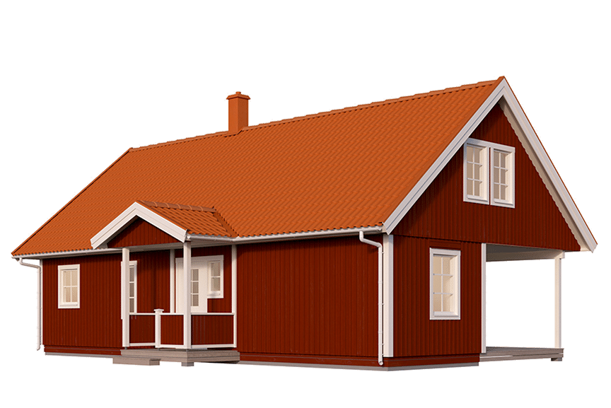 Fritidshus med loft 130 kvm Blidö 40-115